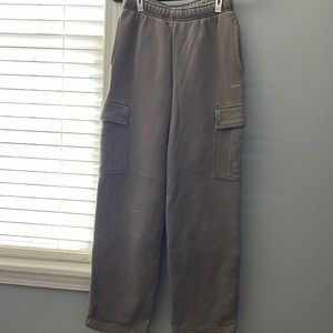 aritzia cozy fleece mega cargo sweatpants
